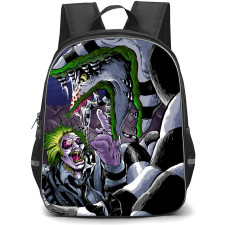Beetlejuice Backpack StudentPack - Beetlejuice And Sandworm Cartoon Art