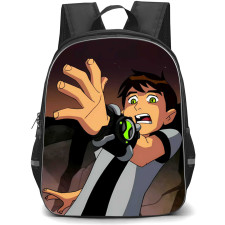 Ben 10 Backpack StudentPack - Ben10 Scared with his Watch