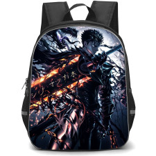 Berserk Guts Backpack StudentPack - Berserk Guts Badass Dark Anime Art Poster