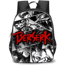 Berserk Guts Backpack StudentPack - Berserk Guts Comic Art Grayscale Poster
