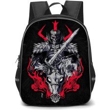 Berserk Skull Knight Backpack StudentPack - Berserk Skull Knight Grayscale Poster