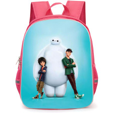 Big Hero 6 School Backpack StudentPack - Baymax Hiro And Tadashi Portrait