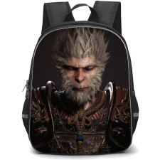 Black Myth Wukong Backpack StudentPack - Closed Eye Portrait