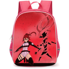 Black Torch Ichika Kishimojin Backpack School Bag StudentPack - Ichika Kishimojin Kill Power Fierce Portrait