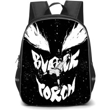 Black Torch Jiro Azuma Backpack School Bag StudentPack - Jiro Azuma Yokai Face Portrait