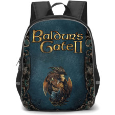 Baldur's Gate Backpack School Bag StudentPack - Baldur's Gate 2 Game Book Cover Art