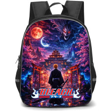 Bleach Ichigo Kurosaki Backpack School Bag StudentPack - Ichigo Kurosaki Hollow Moon Shrine Fantasy Poster