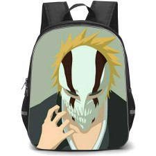 Bleach Ichigo Kurosaki Backpack StudentPack - Ichigo Kurosaki With Hollow Mask Minimalist