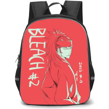 Bleach Renji Abarai Backpack StudentPack - Renji Abarai On Red Background Comic Art