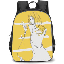 Bleach Rojuro Otoribashi Backpack StudentPack - Rojuro Otoribashi Back Portrait On Yellow Background