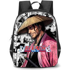 Bleach Shunsui Kyoraku Backpack School Bag StudentPack - Bleach Shunsui Kyoraku Pink Kimono Manga Poster
