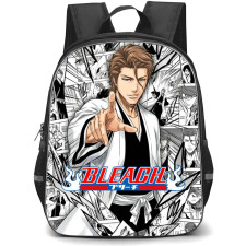 Bleach Sosuke Aizen Backpack School Bag StudentPack - Sosuke Aizen Manga Collage Poster