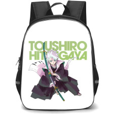 Bleach Toshiro Hitsugaya Backpack StudentPack - Toshiro Hitsugaya Attack Mode Comic Art On White Background