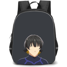 Blue Lock Meguru Bachira Backpack StudentPack - Meguru Bachira Minimalist On Grey Background