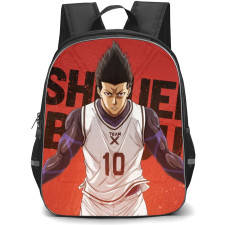 Blue Lock Shoei Baro Backpack StudentPack - Shoei Baro Portrait On Red Background