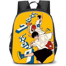 Blue Lock Backpack StudentPack - Team White Illustration On Yellow Background