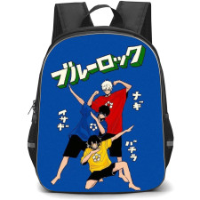 Blue Lock Backpack StudentPack - Team White Posing Illustration On Blue Background