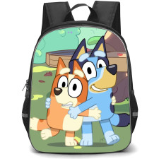 Bluey School Backpack StudentPack - Bluey And Bingo Hugging Illustration