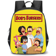 Bob's Burger Backpack StudentPack - Characters Illustration Yellow Background