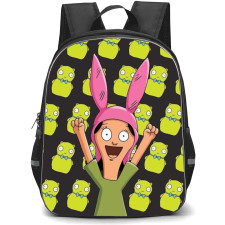 Bob's Burger Louise Belcher Backpack StudentPack - Louise Belcher Portrait Kuchi Kopi Background