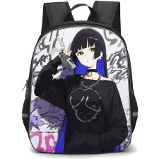 Bocchi The Rock PA-San Backpack StudentPack - PA-San Standing On Graffiti Art Background