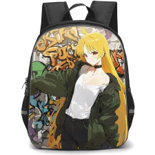 Bocchi The Rock Seika Ijichi Backpack StudentPack - Seika Ijichi Anime Art Standing On Graffiti Wall Background