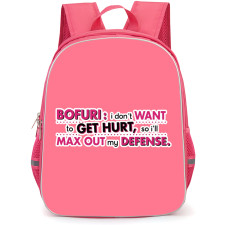 Bofuri I Don't Want to Get Hurt so I'll Max Out My Defense Backpack School Bag StudentPack - Bofuri I Don't Want to Get Hurt so I'll Max Out My Defense Text Logo