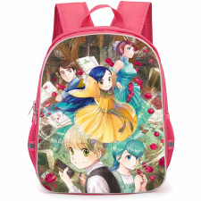 Ascendance Of A Bookworm Backpack School Bag StudentPack - Ascendance Of A Bookworm Characters Holding Book Happy