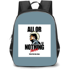 Tenshin Nasukawa Backpack StudentPack - Tenshin Nasukawa All Or Nothing Illustration Art On Dark Gray Background