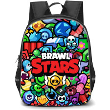Brawl Stars Backpack StudentPack - Brawl Stars Characters Sticker Collage Poster