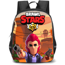 Brawl Stars Colt Backpack StudentPack - Brawl Stars Colt Holding 2 Guns On Desert Background