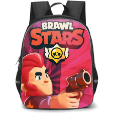 Brawl Stars Colt Backpack StudentPack - Brawl Stars Colt Holding Gun On Red Background