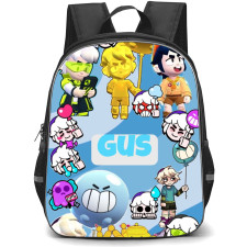 Brawl Stars Gus Backpack StudentPack - Brawl Stars Gus Stickers On SkyBlue Background