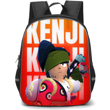 Brawl Stars Kenji Backpack StudentPack - Brawl Stars Kenji On Word Art Red Background