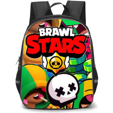 Brawl Stars Leon Backpack StudentPack - Brawl Stars Leon Illustration Art Collage Poster