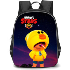 Brawl Stars Leon Backpack StudentPack - Brawl Stars Leon Standing On Starry Night Background