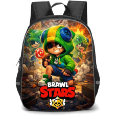Brawl Stars Leon Backpack School Bag StudentPack - Leon Urban Chaos Poster