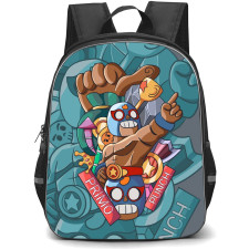 Brawl Stars El Primo Backpack StudentPack - Brawl Stars El Primo Punch Illustration Art Poster