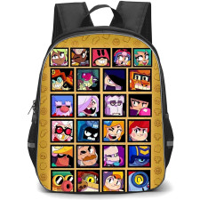 Brawl Stars Backpack School Bag StudentPack - Brawl Stars Retro Brawler Portrait Grid Poster