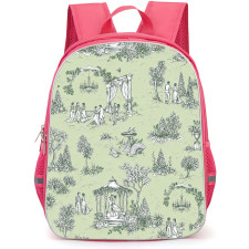 Bridgerton Backpack School Bag StudentPack - Bridgerton Vintage English Garden Toile Poster