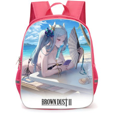 Brown Dust 2 Morpeah Backpack School Bag StudentPack - Morpeah Holding Fan And Phone Poster