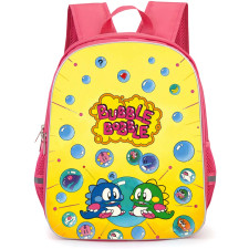 Bubble Bobble Backpack School Bag StudentPack - Bubble Bobble Retro Game Cover Art
