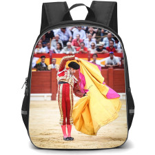 Bullfighters Alejandro Talavante Backpack School Bag StudentPack - Bullfighters Alejandro Talavante Matador Holding Capote