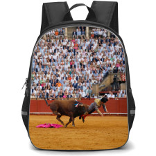 Bullfighters Morante de la Puebla Backpack School Bag StudentPack - Morante de la Puebla Matador Knocked By Bull