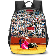 Bullfighters Backpack School Bag StudentPack - Bullfighters Arena Audience Poster