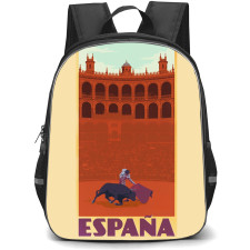 Bullfighters Backpack School Bag StudentPack - Bullfighters Espana Vector Art Poster