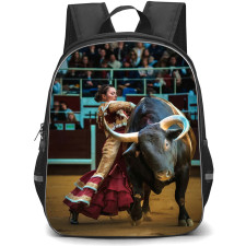 Bullfighters Backpack School Bag StudentPack - Bullfighters Matadora Bull Arena