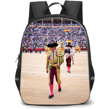 Bullfighters Morante De La Puebla Backpack School Bag StudentPack - Morante De La Puebla Arena Walking Portrait