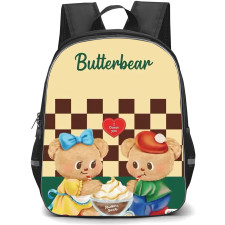 Butterbear Backpack StudentPack - Butterbear Characters Eating Ice Cream