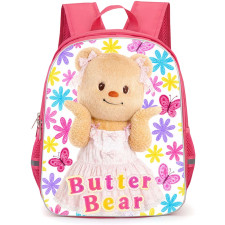 Butterbear Backpack School Bag StudentPack - Butterbear Colorful Flower Blossom Poster